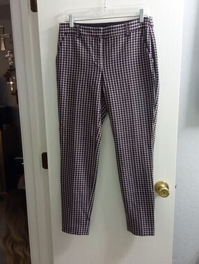 Express Slim Chinos in Black and White Check